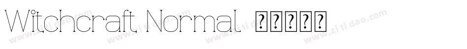 Witchcraft Normal字体转换